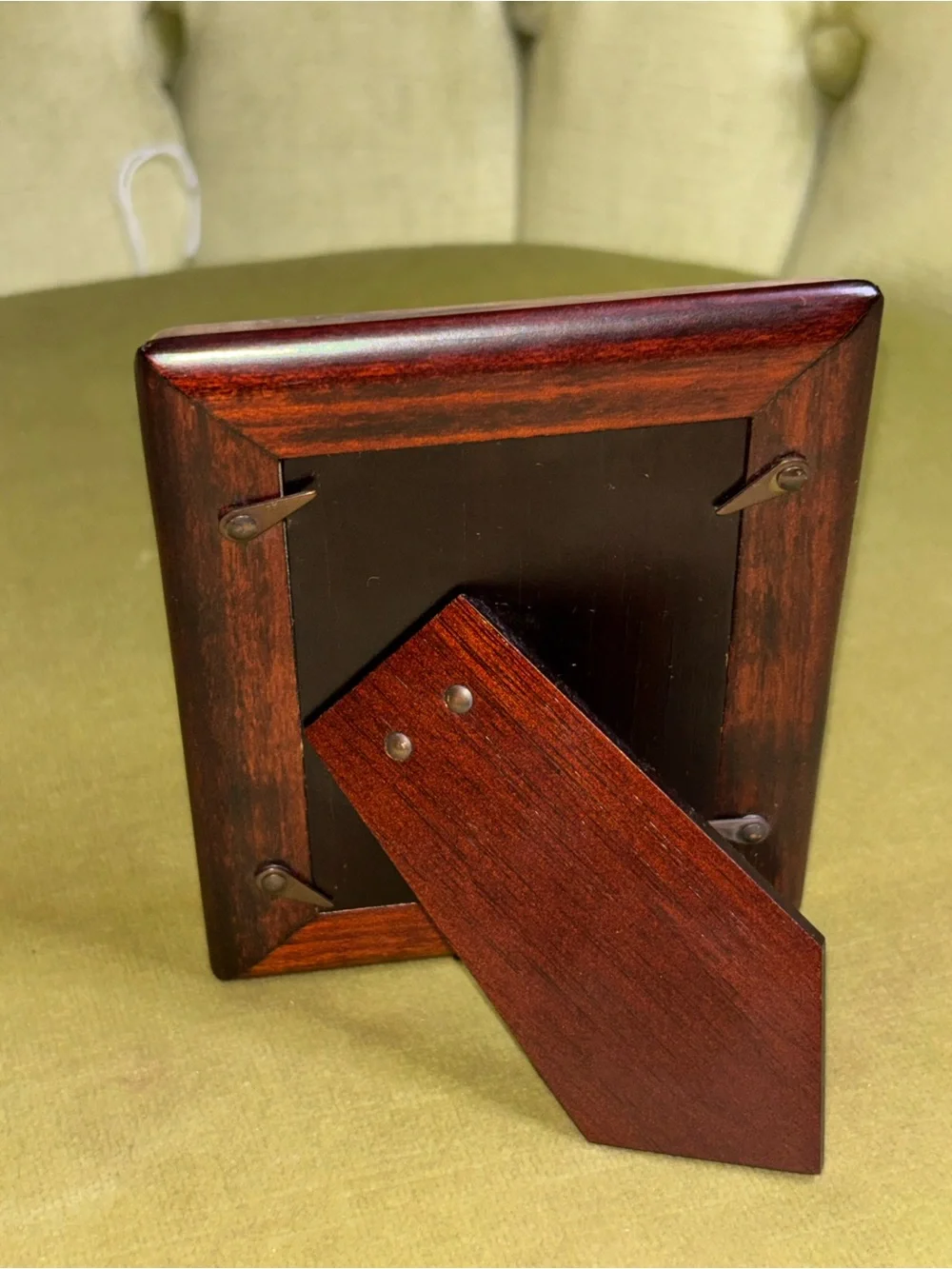 Robert Carrs Sterling Silver & Wood Rope Border Picture Frame 4.50”X 3.60” 1996